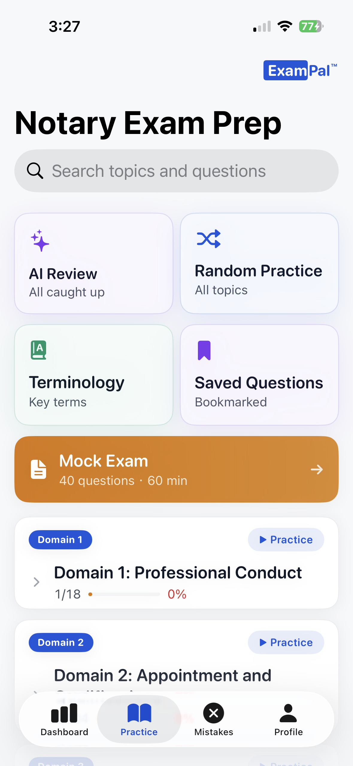 Practice Mode screenshot