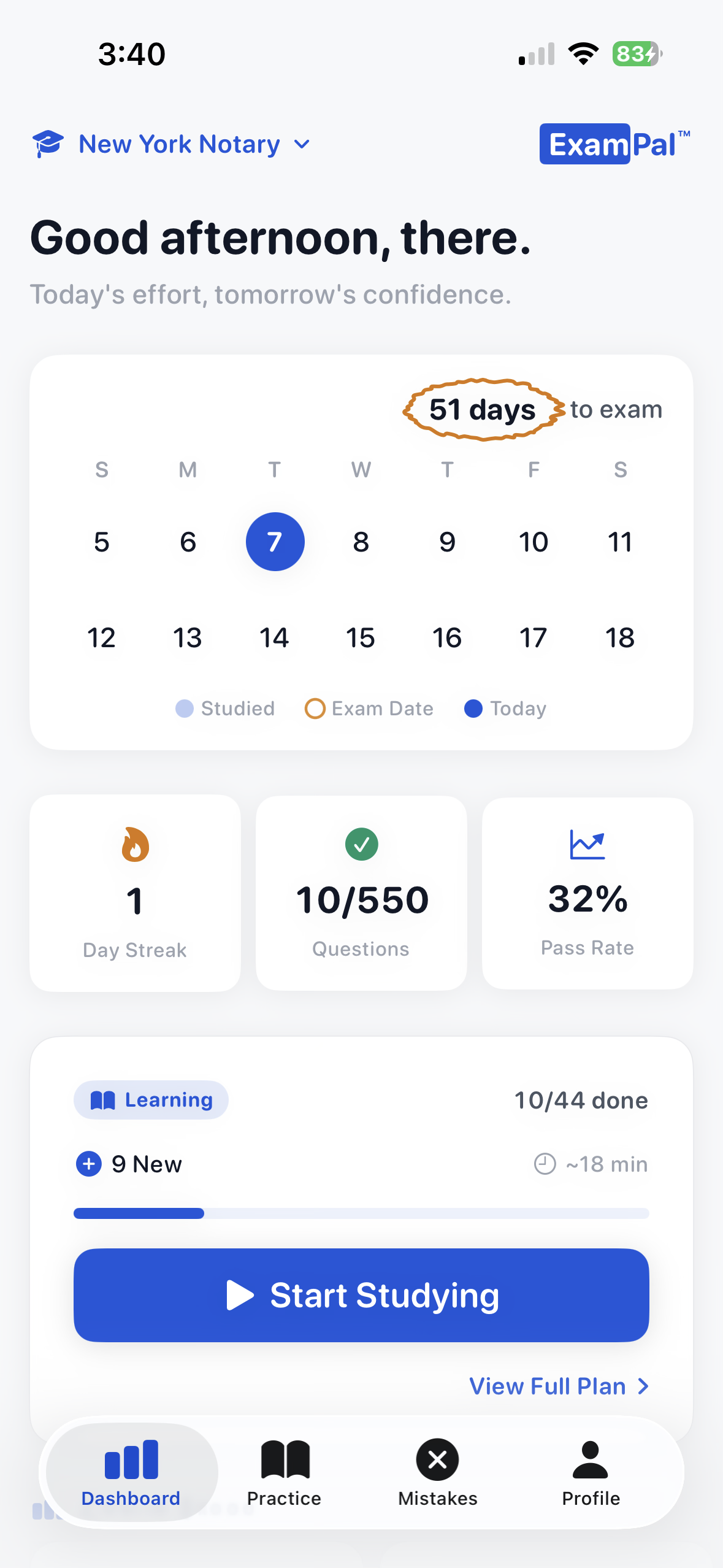 ExamPal app screenshot
